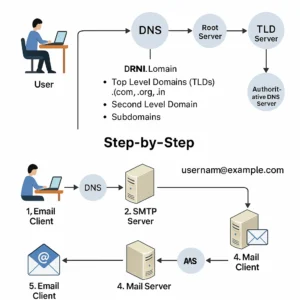 Domain naming Systems and E mail communication